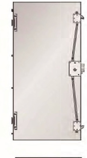 Πόρτα ασφαλείας WALL SECURITY S1, σχέδιο θωράκισης