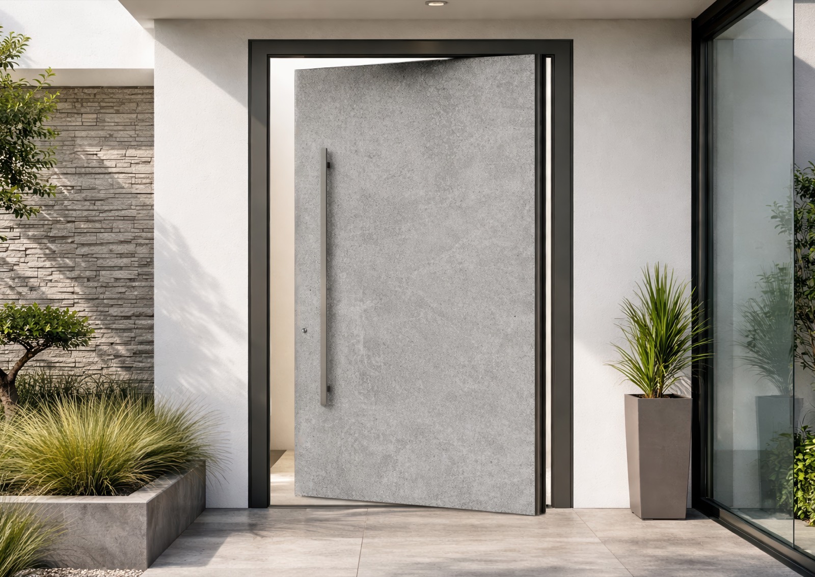 Πόρτα pivot Monolith 02 Concrete Expression